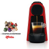Machine à café Nespresso D30 / Rouge + 10 Capsules Nespresso Offertes