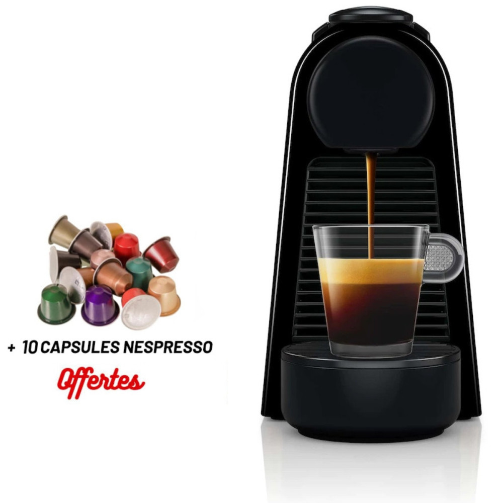 Machine à café Nespresso D30 / Noir + 10 Capsules Nespresso Offertes