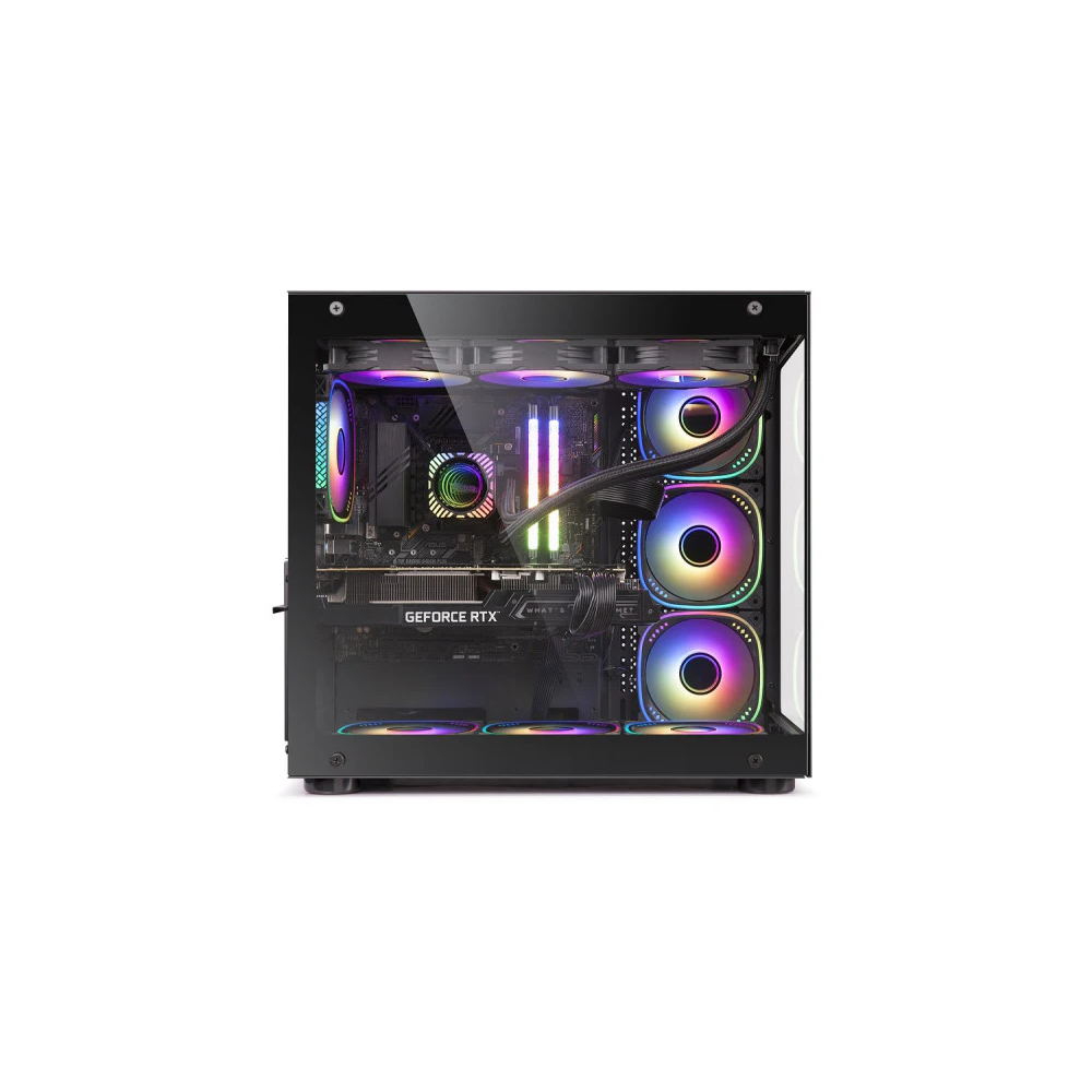 Boîtier Gamer Moyen Tour HYBROK TITAN EVO / ARGB / Noir