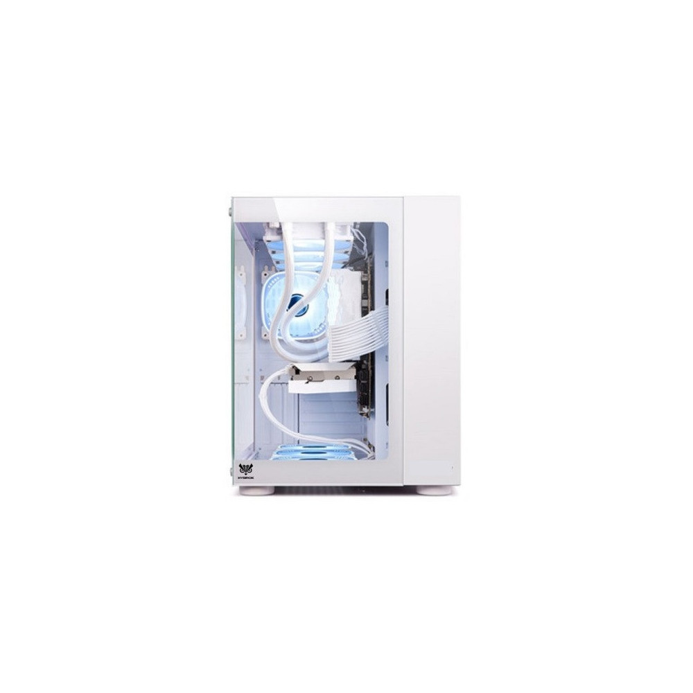 Boîtier Gamer Moyen Tour HYBROK TITAN EVO / ARGB / Blanc