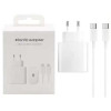 Adaptateur Secteur Super charge USB-C Vers USB-C / 45 W / Blanc
