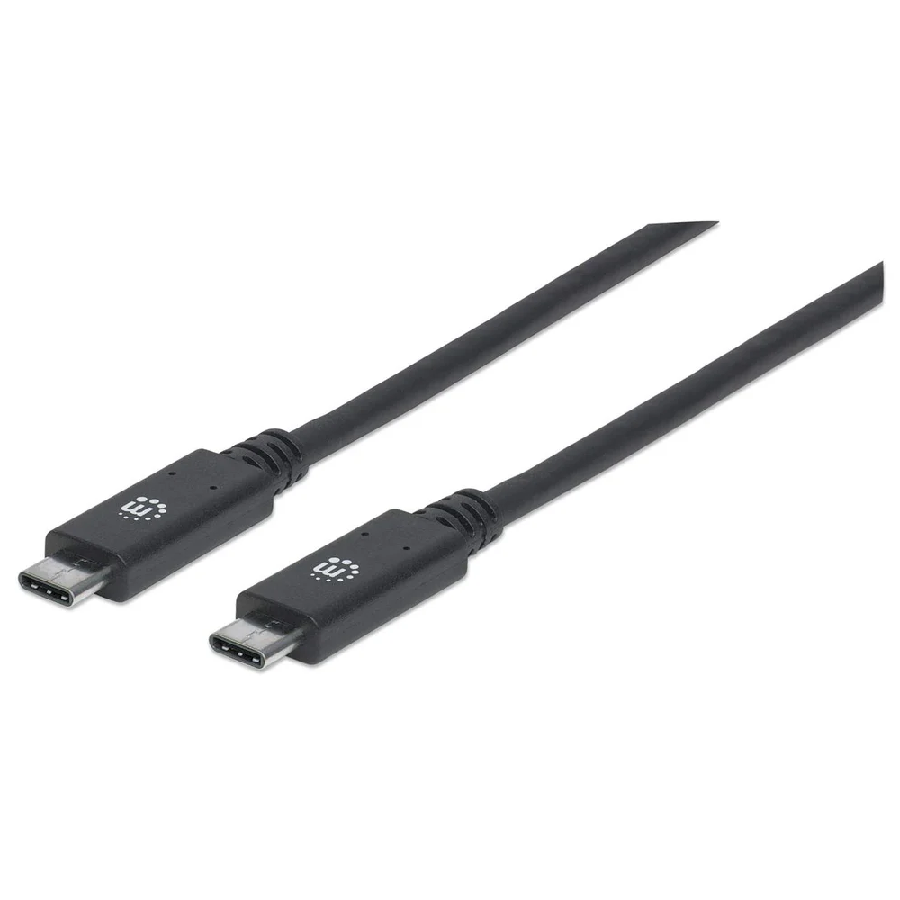 Câble USB 3.2  Type-C Vers USB 3.2  Type-C Manhattan 1M / 100W / 5A / 4K