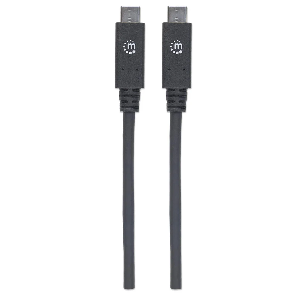 Câble USB 3.2  Type-C Vers USB 3.2  Type-C Manhattan 1M / 100W / 5A / 4K