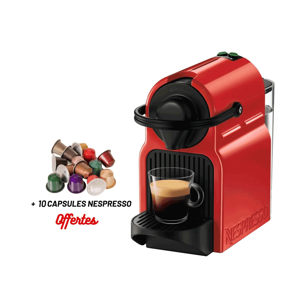 MACHINE À CAFÉ À CAPSULE INISSIA RED NESPRESSO
