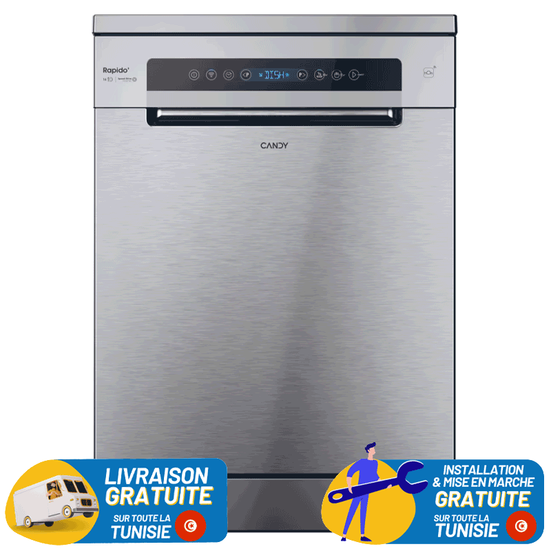 LAVE VAISSELLE CANDY 16CV INOX - CF6C4F0X
