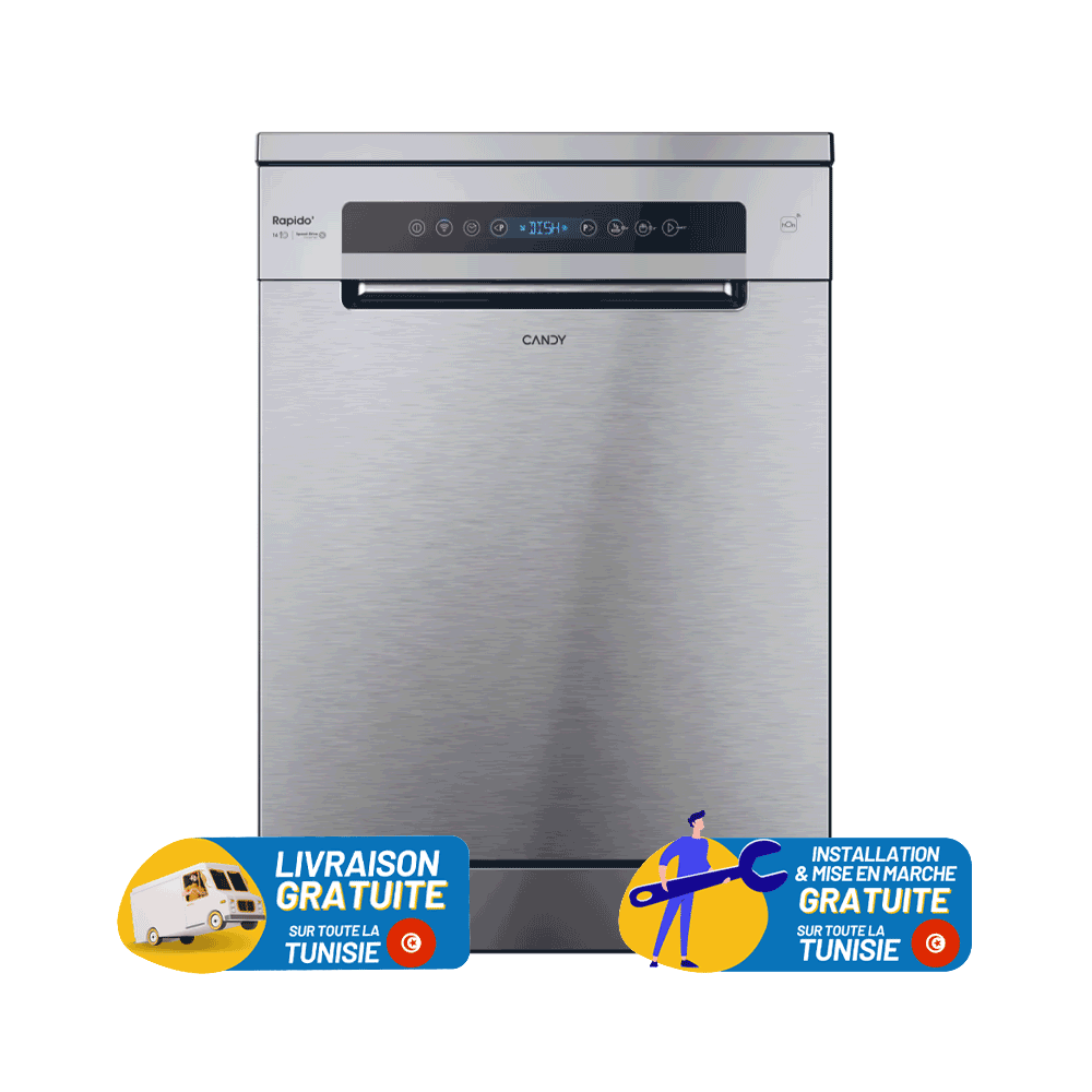 LAVE VAISSELLE CANDY 16 Couverts / INOX / INVERTER / CF6C4F0X