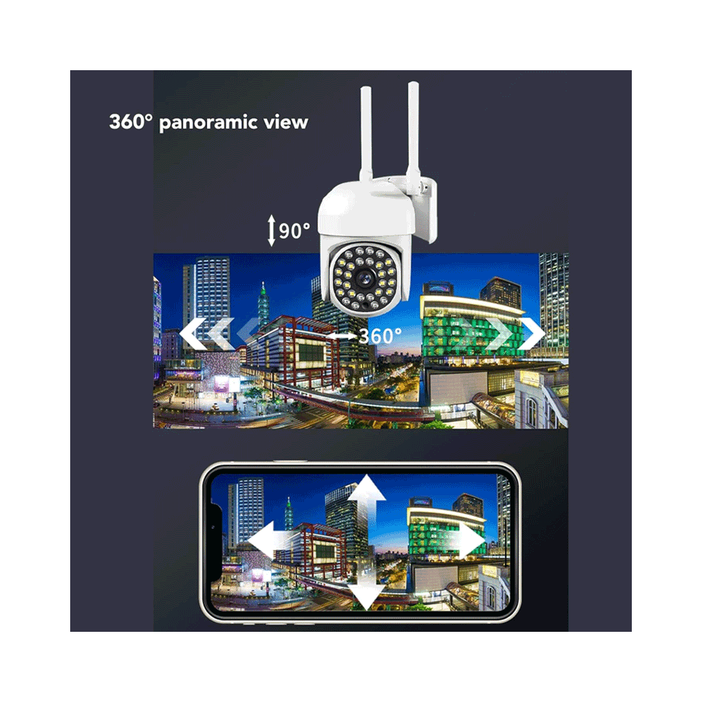CAMÉRA INTELLIGENTE WIFI-EXTERNE AVEC MICRO