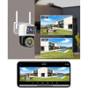 Caméra de vidéosurveillance MIPVISION GW-D14Z / 2 yeux rotatifs / vision nocturne couleur