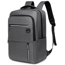 SAC A DOS  16" + PORT USB GRIS