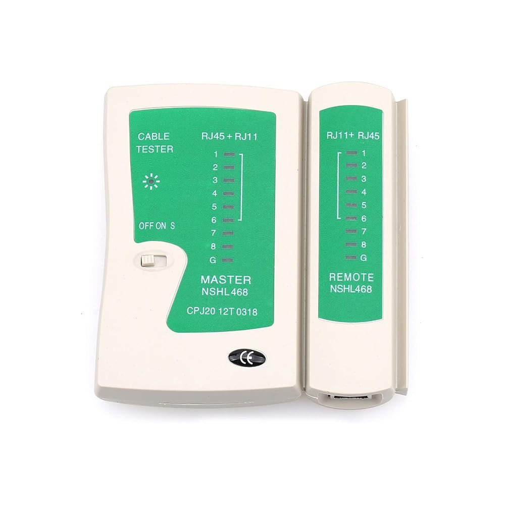 Kit Testeur câbles réseau RJ11 RJ12 RJ45 Cat5 / CAT6 LAN avec pince à Sertir