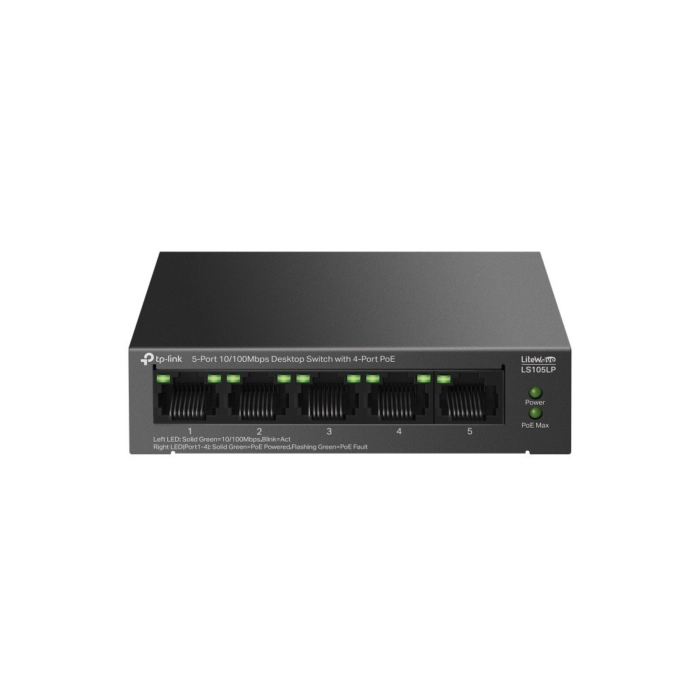 Switch de bureau TP-Link 5 ports 10/100 Mbps avec PoE 4 ports