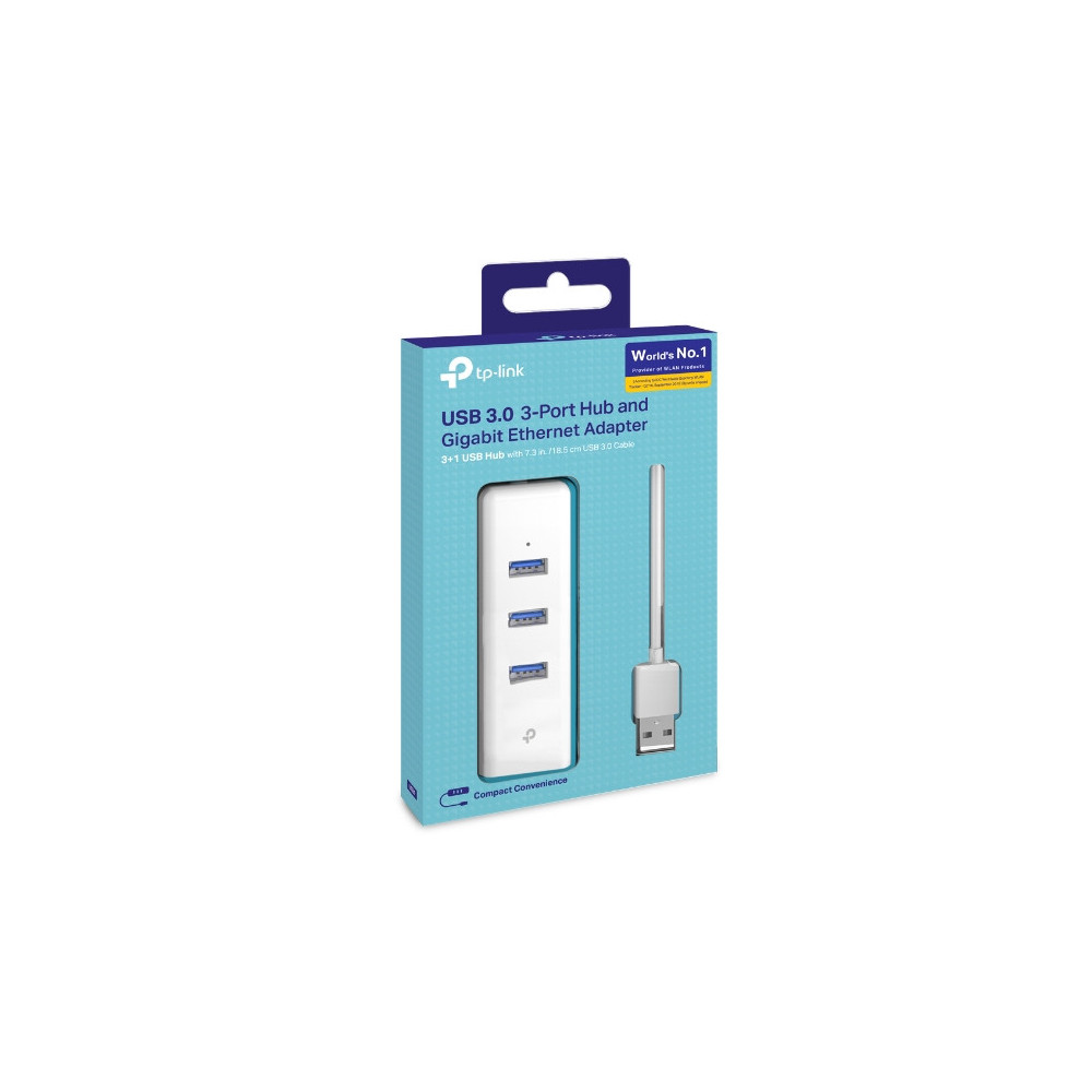 Adaptateur USB 3.0 TP-Link Vers Ethernet Gigabit + 3 ports USB