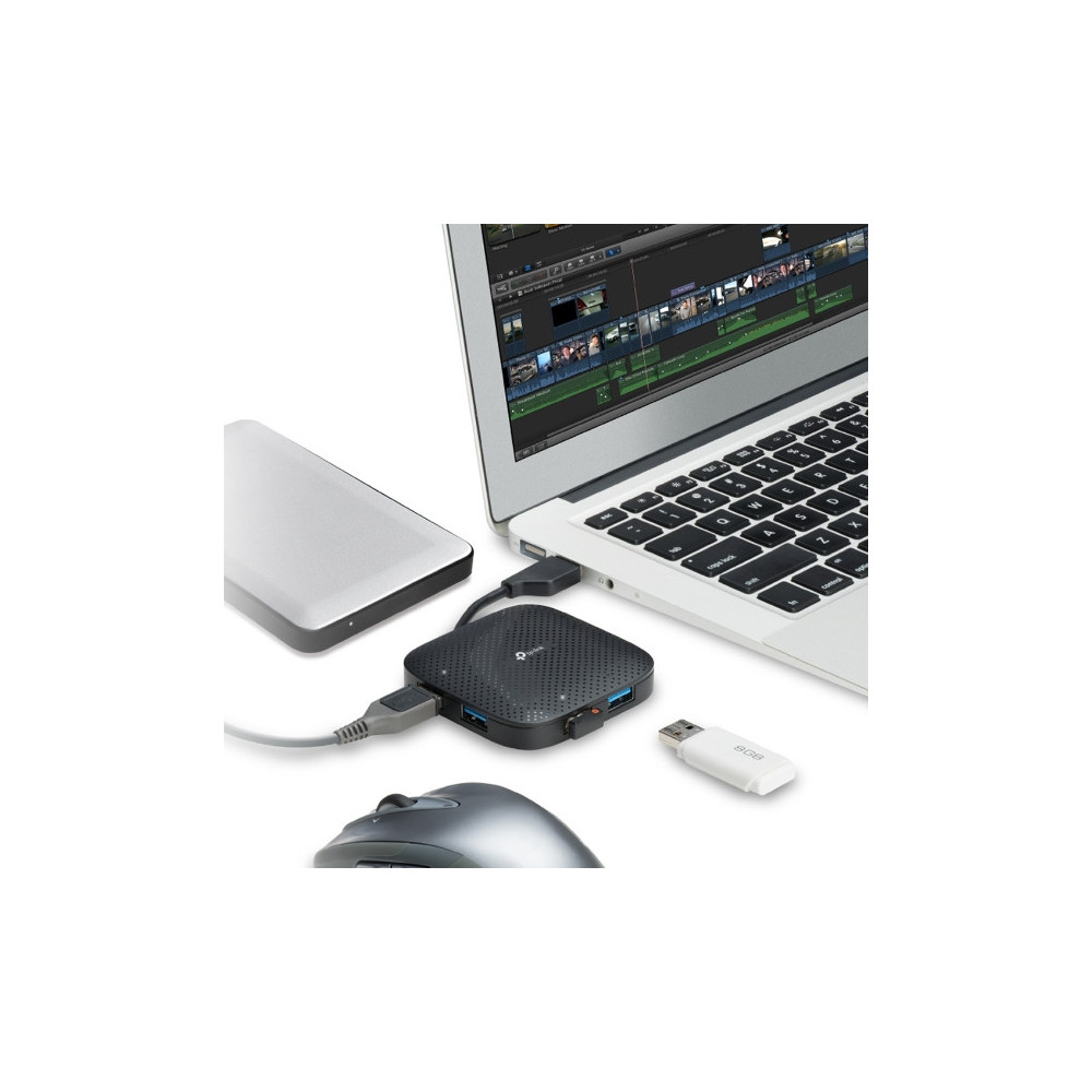 Hub USB TP-Link UH400 / 4 ports USB 3.0 / Noir