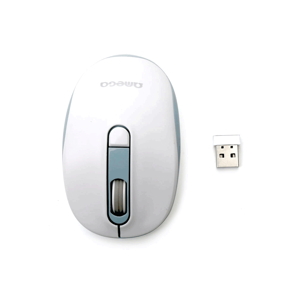 SOURIS OMEGA SANS FIL 1600DPI Blanc/bleu