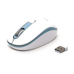 SOURIS OMEGA SANS FIL 1600DPI Blanc/bleu