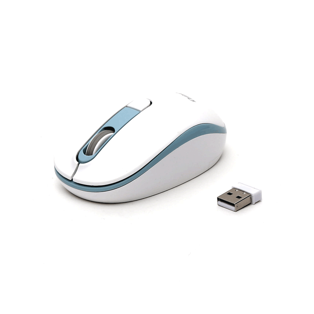 SOURIS OMEGA SANS FIL 1600DPI Blanc/bleu