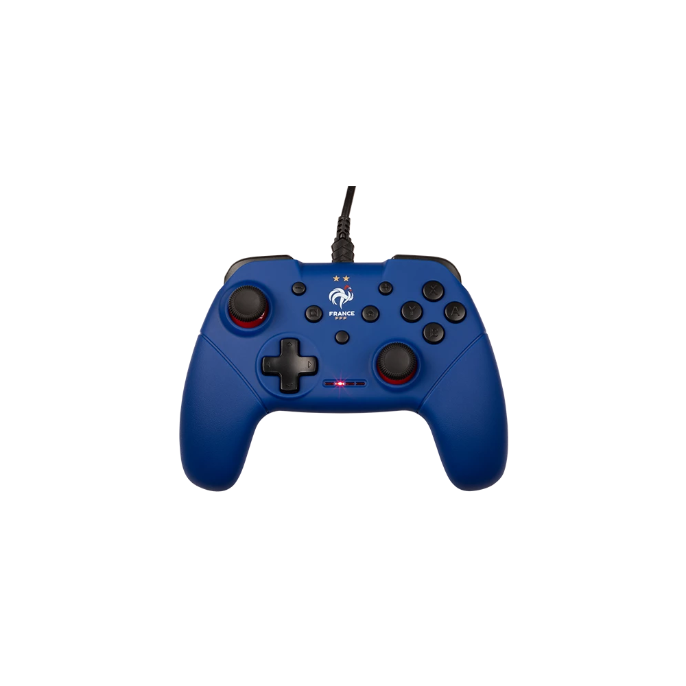 Manette Filaire Konix FFF / bleue Switch / Compatibilité PC / Bleu et Noir
