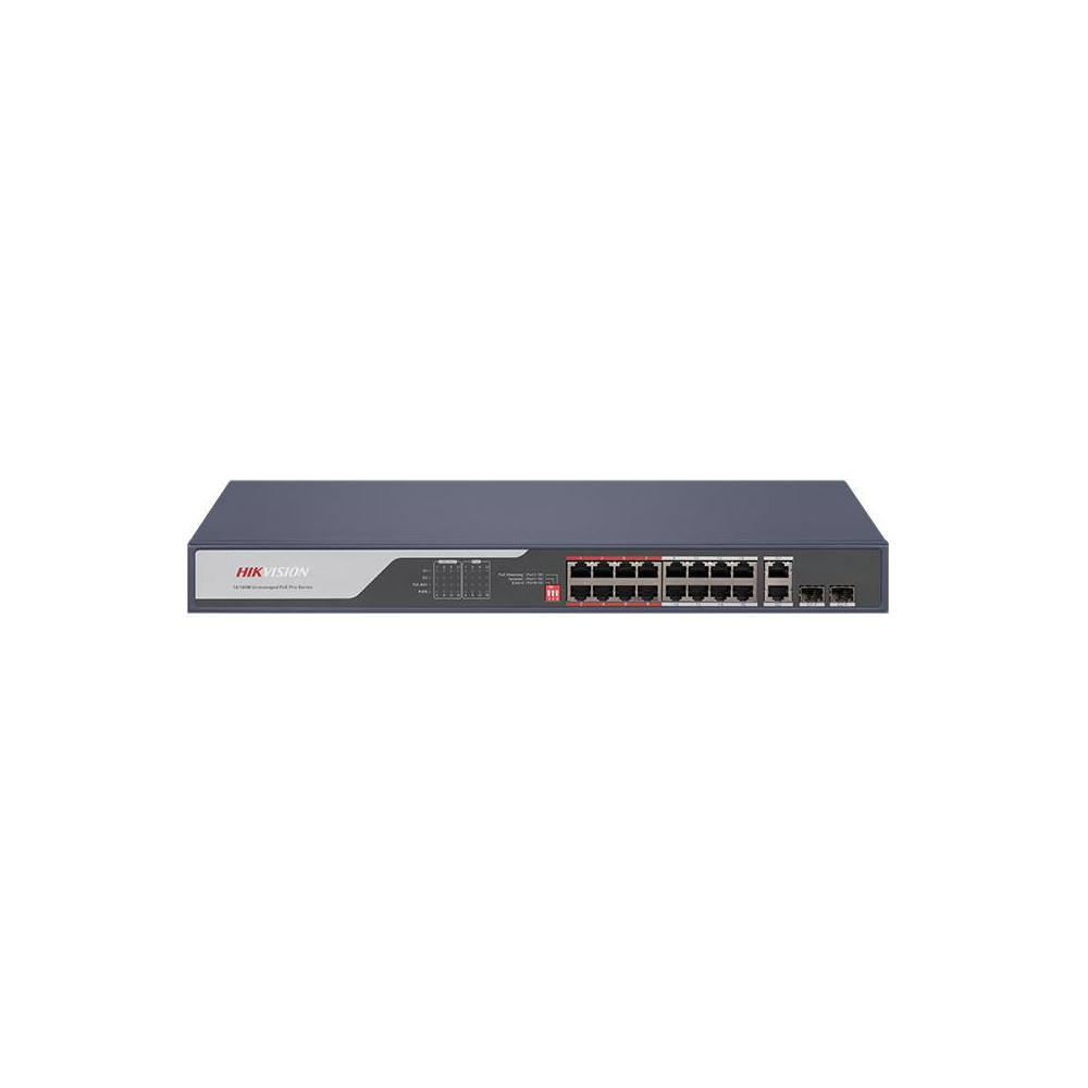 Switch HIKVISION DS-3E0318P-E-C 16 Port Poe Fast Ethernet / 2 Gigabit Port