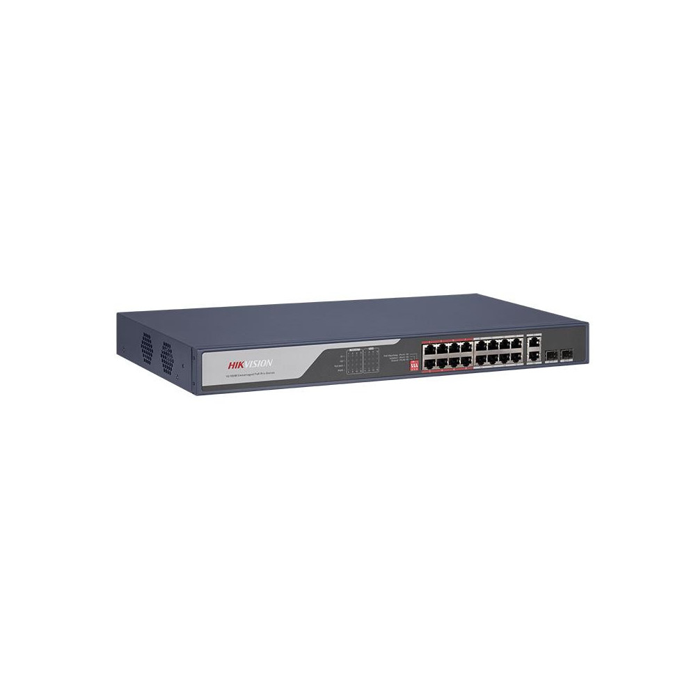 Switch HIKVISION DS-3E0318P-E-C 16 Port Poe Fast Ethernet / 2 Gigabit Port