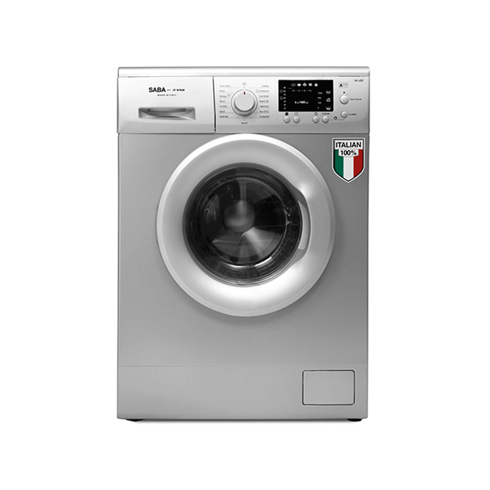 Machine à laver SABA 7 Kg / Silver  + DEX 5L Offert