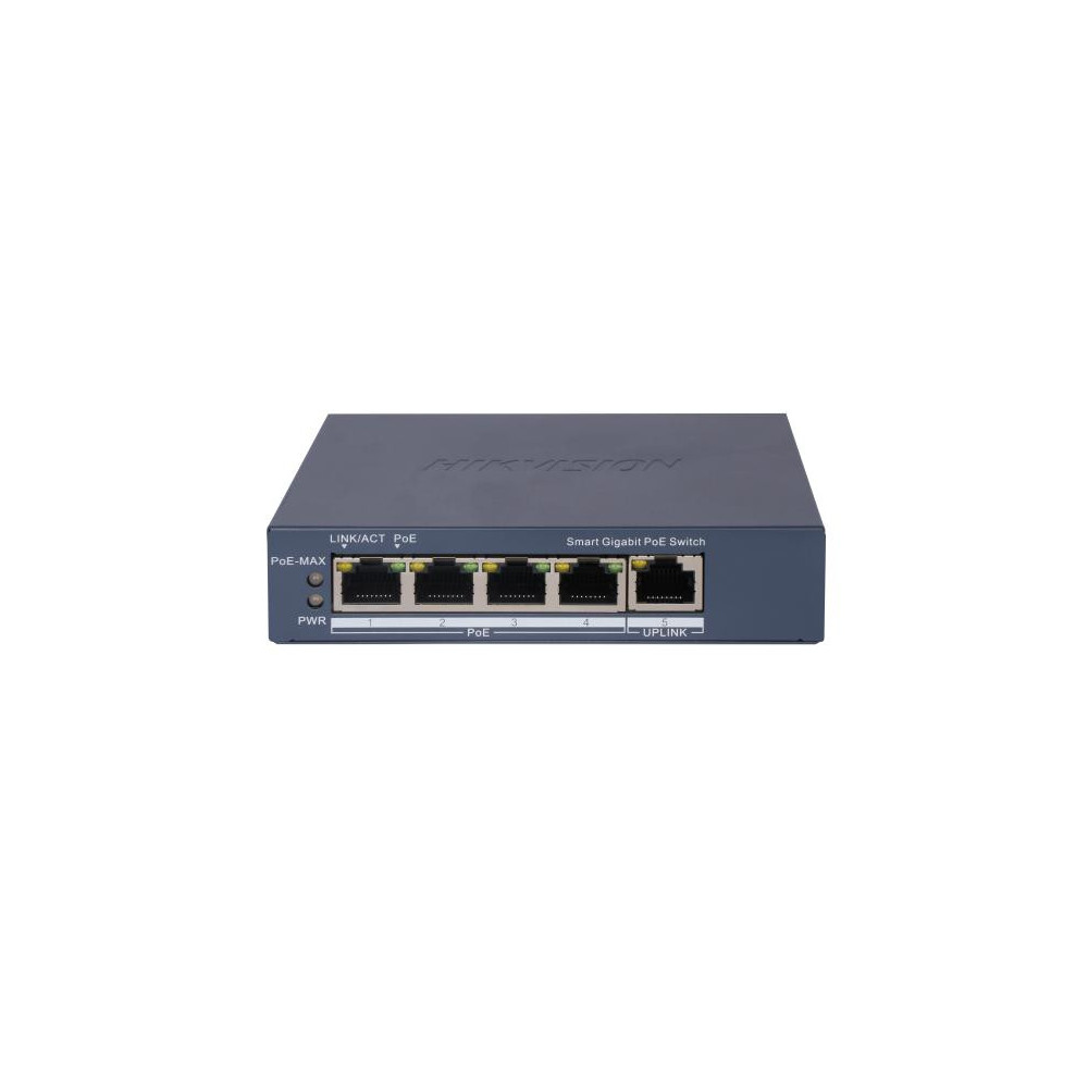 Switch HIKVISION DS-3E1505P-EI 4 Port Gigabit Smart POE / 1 RJ45 uplink Port