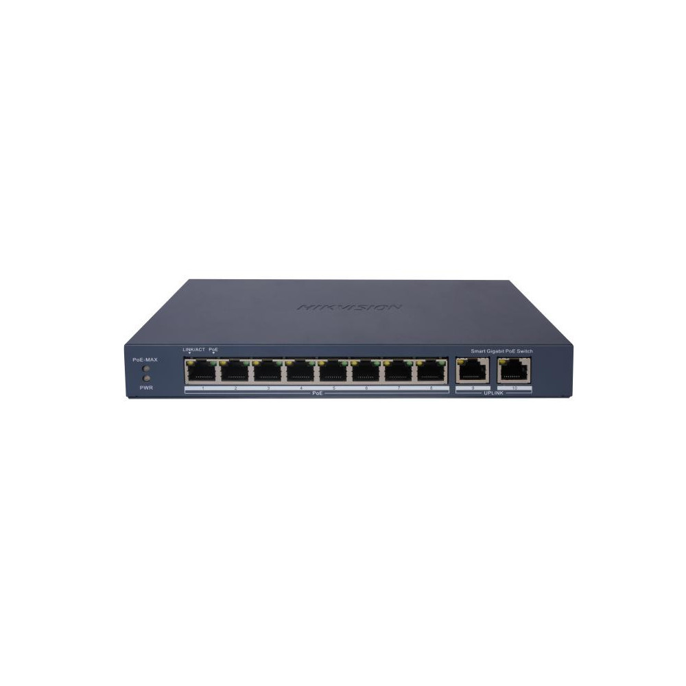 Switch HIKVISION DS-3E1510P-EI 8 Port Gigabit Smart POE / 1 RJ45 uplink / 1 SFP