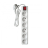 Multiprise SOMEF 6 Modules Avec Interrupteur 3 M - Blanc