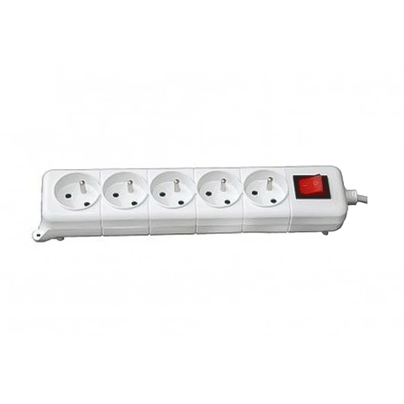 Multiprise SOMEF 5 Modules Avec Interrupteur 3M - Blanc