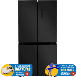Réfrigérateurs Side By Side Hyundai Inverter 617L NoFrost Inox Foncé