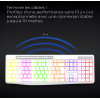 CLAVIER ADVANCE R-TYPE SANS FIL RGB RECHARGEABLE Blanc