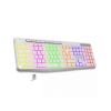 CLAVIER ADVANCE R-TYPE SANS FIL RGB RECHARGEABLE Blanc