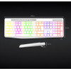 CLAVIER ADVANCE R-TYPE SANS FIL RGB RECHARGEABLE Blanc