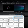 CLAVIER ADVANCE R-TYPE SANS FIL RGB RECHARGEABLE Blanc