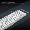 CLAVIER ADVANCE R-TYPE SANS FIL RGB RECHARGEABLE Blanc