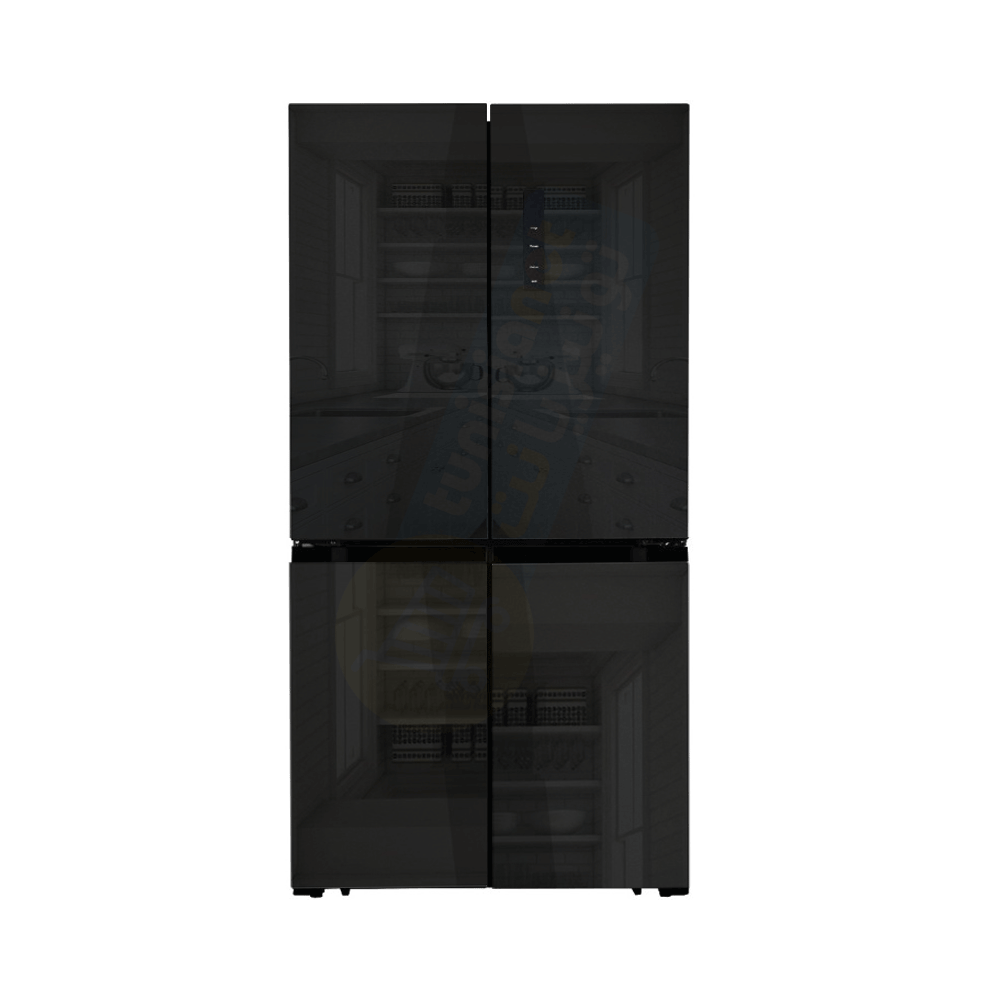 Réfrigérateur Side By Side Hyundai Inverter 617L NoFrost verre Noir Foncé