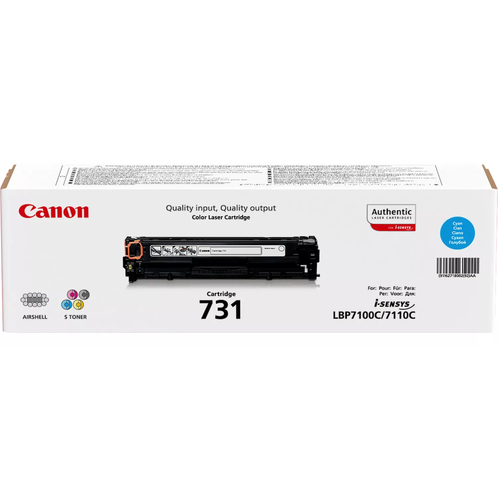 Toner Original Canon 731C / 1500 Pages / Cyan
