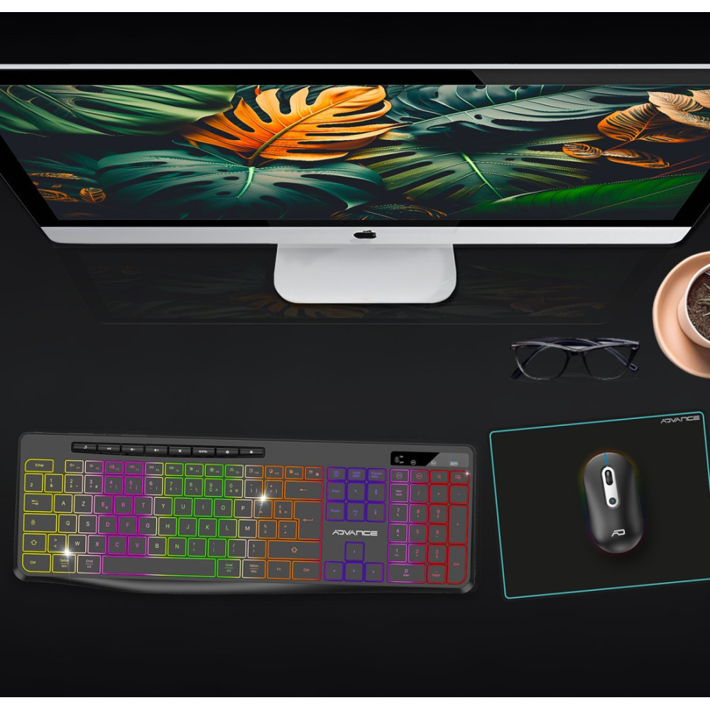 PACK CLAVIER SOG R-TYPE CLA+SOURIS SANS FIL RGB NOIR RECHARGEABLE