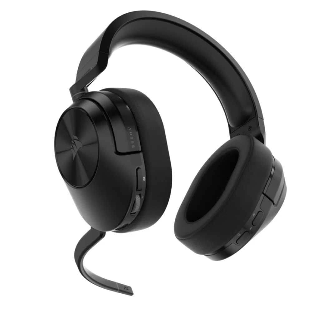 Casque Gaming Sans Fil CORSAIR HS55 SURROUND Carbon Dolby 7.1 / RGB / Noir