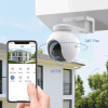 Caméra de Surveillance Externe EZVIZ HB8 2K+ 4MP Smart Motorisé Sur Batterie