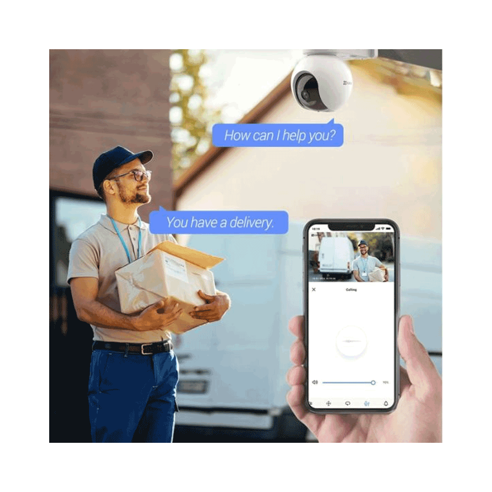 Caméra de Surveillance Externe EZVIZ HB8 2K+ 4MP Smart Motorisé Sur Batterie