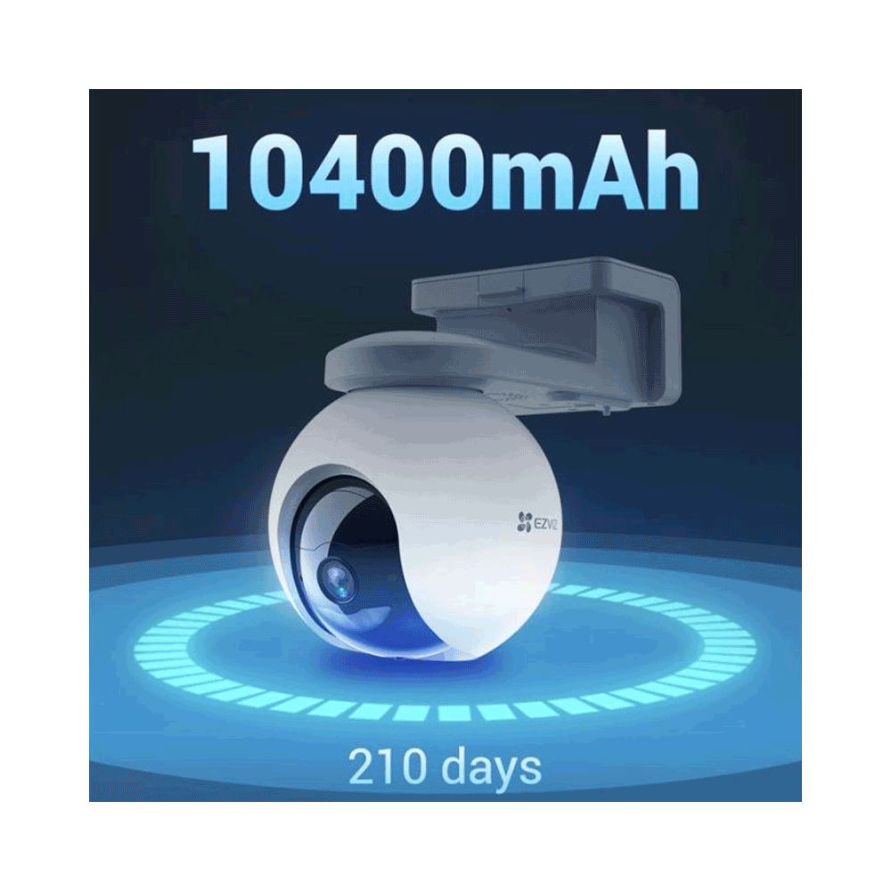 Caméra de Surveillance Externe EZVIZ HB8 2K+ 4MP Smart Motorisé Sur Batterie