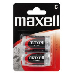 2x Piles Maxell Zinc C R14