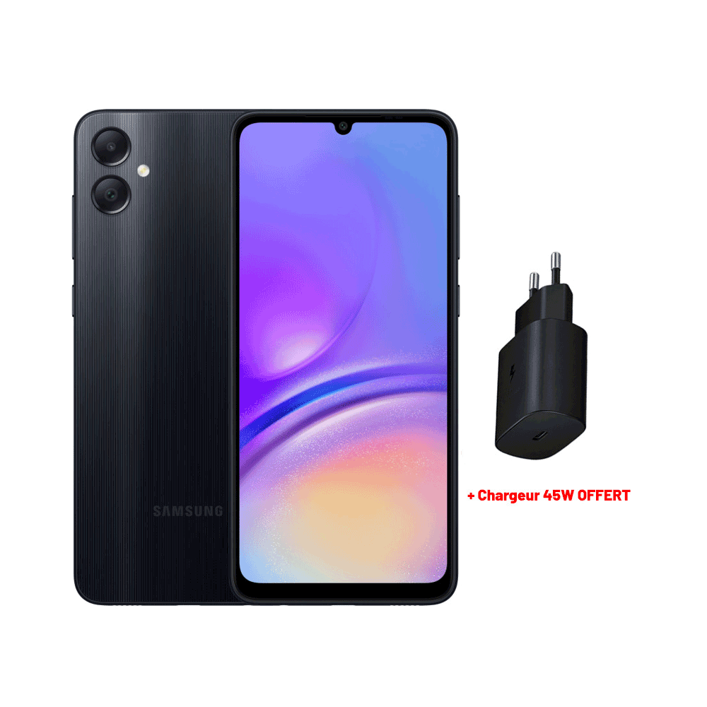 Smartphone Samsung Galaxy A05 / 4 Go / 64 Go / Noir