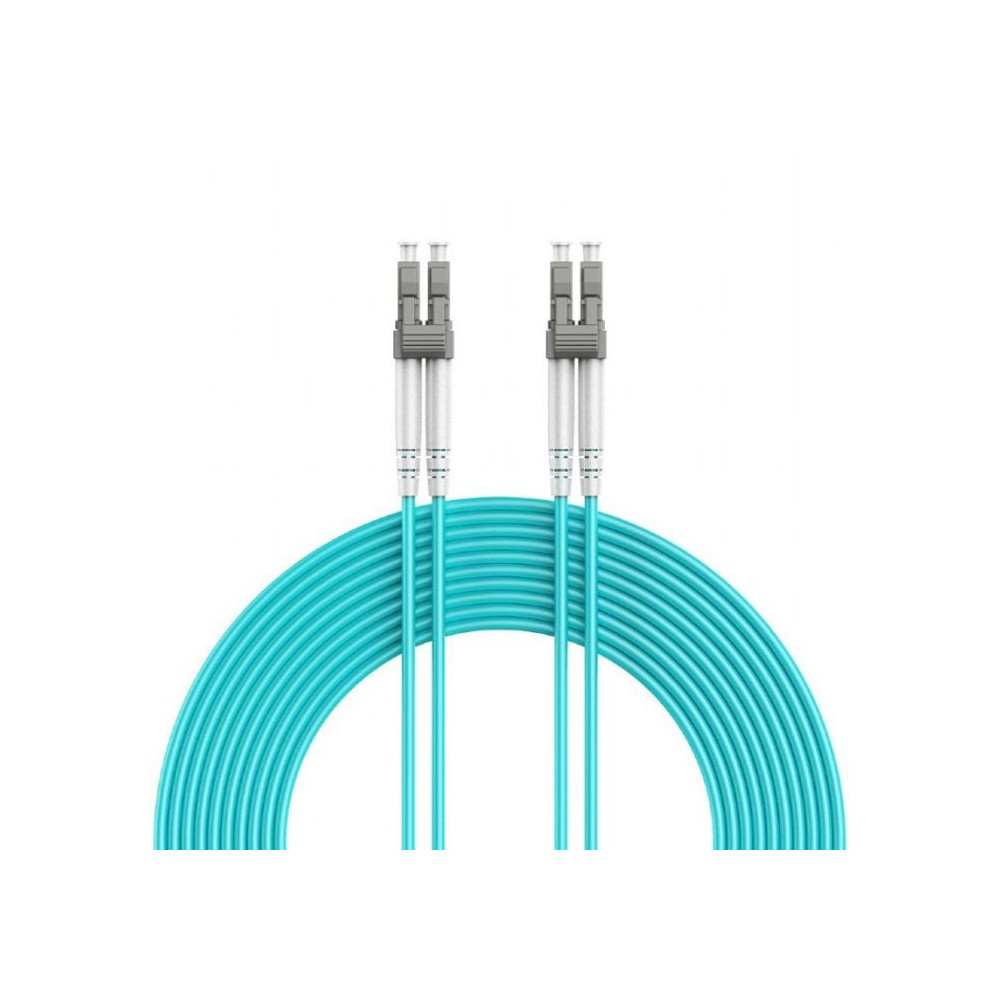 Câble à Fibre Optique multimode GEMBIRD duplex OM4 50/125 LC/LC / 2 métres / Bleu