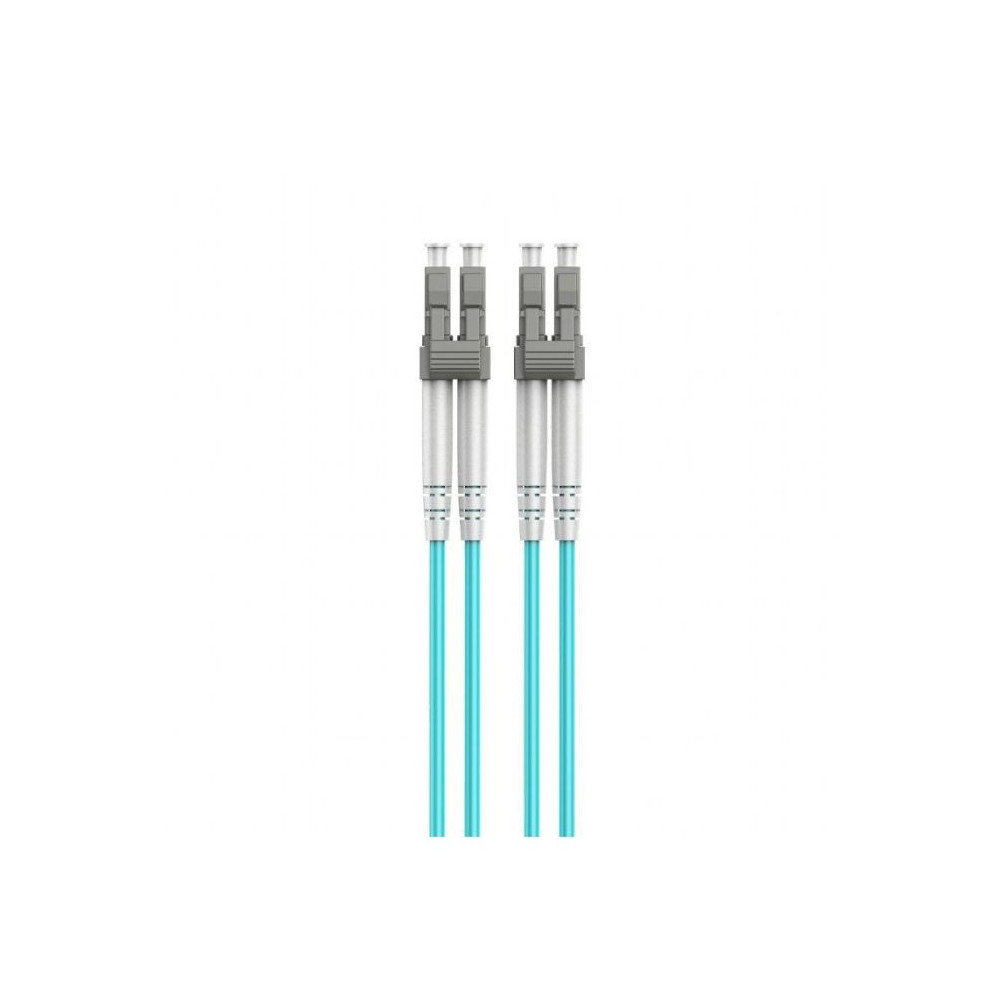 Câble à Fibre Optique multimode GEMBIRD duplex OM4 50/125 LC/LC / 2 métres / Bleu