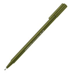 10 FEUTRES STAEDTLER TRIPLUS BROADLINER 338 / 0.8 MM / VERT OLIVE
