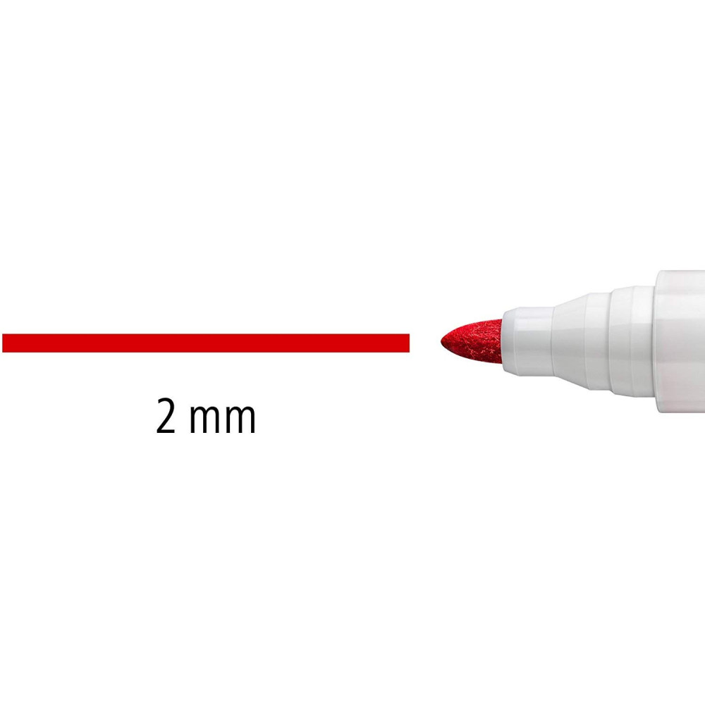 10 MARQUEUR POUR TABLEAU BLANC LUMOCOLOR STAEDTLER OGIVE / 2MM / ROUGE