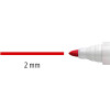 10 MARQUEUR POUR TABLEAU BLANC LUMOCOLOR STAEDTLER OGIVE / 2MM / ROUGE