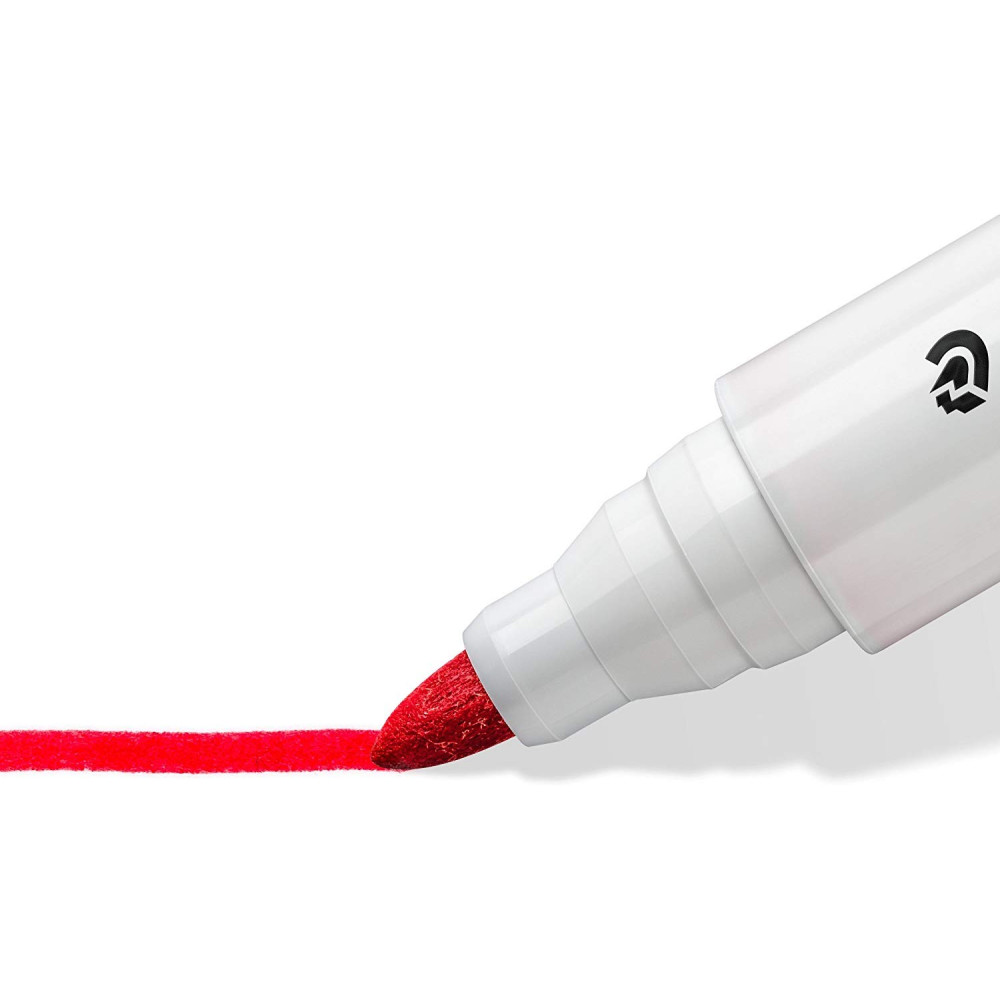 10 MARQUEUR POUR TABLEAU BLANC LUMOCOLOR STAEDTLER OGIVE / 2MM / ROUGE