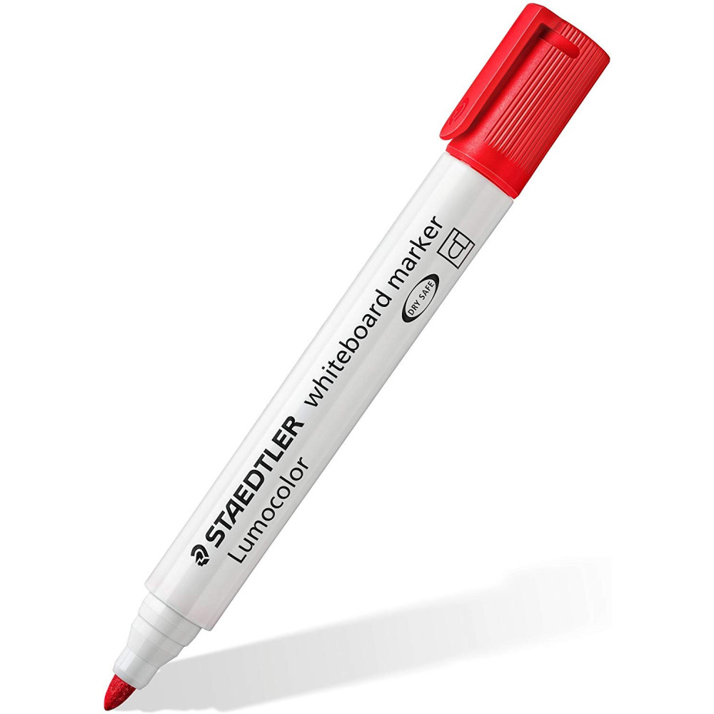 10 MARQUEUR POUR TABLEAU BLANC LUMOCOLOR STAEDTLER OGIVE / 2MM / ROUGE